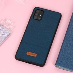  Ốp lưng Galaxy A71 nhựa dẻo Logo PU Case COSANO Navy 