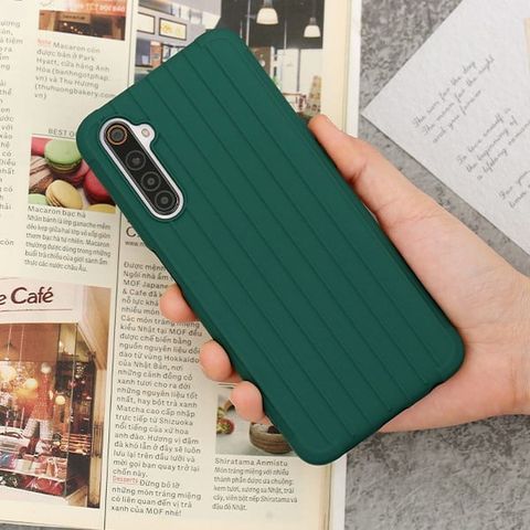 Ốp lưng Realme 6 Nhựa dẻo Luggage Matte TPU MEEKER Lục Lam