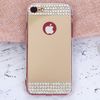 Ốp lưng iPhone 7 - iPhone 8 Nhựa cứng viền dẻo Mirror VI JM Vàng đồng