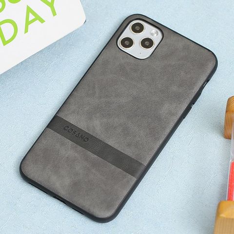 Ốp lưng iPhone 11 Pro Max nhựa dẻo Morie PU Case COSANO Xám