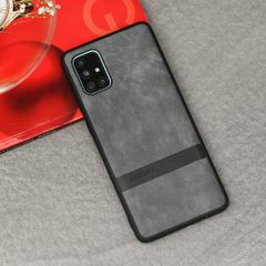  Ốp lưng Galaxy A71 nhựa dẻo Morie PU Case COSANO Xám đậm 