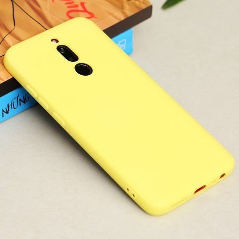Ốp lưng Redmi 8 nhựa dẻo Silicone Felt Cover COSANO Vàng