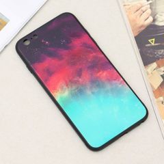  Ốp lưng iPhone 6/6s+ Nhựa cứng viền dẻo Tempered glass OSMIA CKTG555 Thiên hà 
