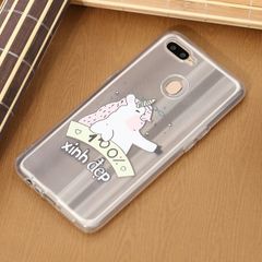  Ốp lưng Oppo A7 nhựa dẻo Transparent with pattern MEEKER TSP001 Xinh đẹp 