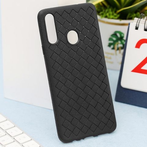 Ốp lưng Galaxy A20s Nhựa dẻo Woven TPU case OSMIA Đen
