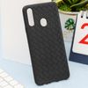 Ốp lưng Galaxy A20s Nhựa dẻo Woven TPU case OSMIA Đen