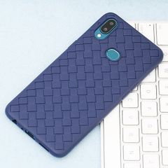  Ốp lưng Galaxy A10s Nhựa dẻo Woven TPU case OSMIA Xanh navy 