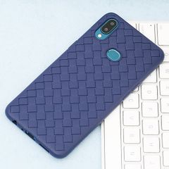  Ốp lưng Galaxy A10s Nhựa dẻo Woven TPU case OSMIA Xanh navy 