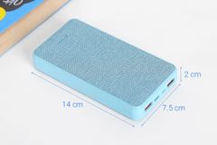  Pin sạc dự phòng Polymer 15000mAh Type C PD QC3.0 Xmobile PowerBox P72D Xanh 