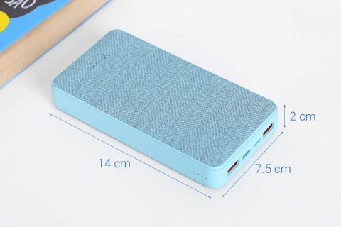 Pin sạc dự phòng Polymer 15000mAh Type C PD QC3.0 Xmobile PowerBox P72D Xanh