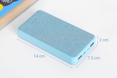 Pin sạc dự phòng Polymer 15000mAh Type C PD QC3.0 Xmobile PowerBox P72D Xanh