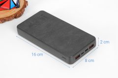  Pin sạc dự phòng Polymer 20000mAh Type C PD QC3.0 Xmobile PowerBox+ P69D Đen 