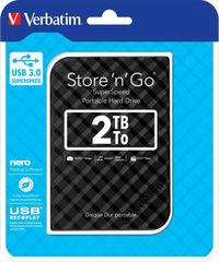  Verbatim 500 Gb Store N Go Portable External Hard Drive Usb 3.0 – Black 