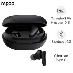  Tai nghe Bluetooth True Wireless Rapoo I100 Đen 