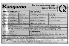  Bình đun siêu tốc Kangaroo KG-20SK3 2.0L 