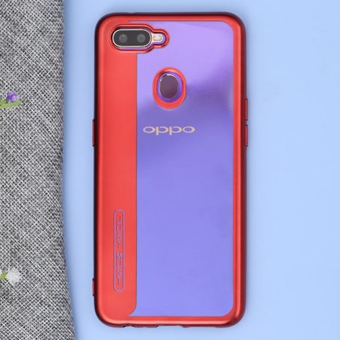 Ốp lưng Oppo F9 Nhựa dẻo Tidy Line JM đỏ
