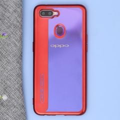  Ốp lưng Oppo F9 Nhựa dẻo Tidy Line JM đỏ 