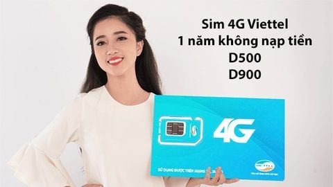 Tổng hợp sim 4G Viettel 1 năm không nạp tiền giá rẻ, nhiều ưu đãi