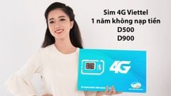  Tổng hợp sim 4G Viettel 1 năm không nạp tiền giá rẻ, nhiều ưu đãi 