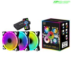  Fan Xigmatek Galaxy Elite RGB CY120 3 Fan Pack - 120mm 