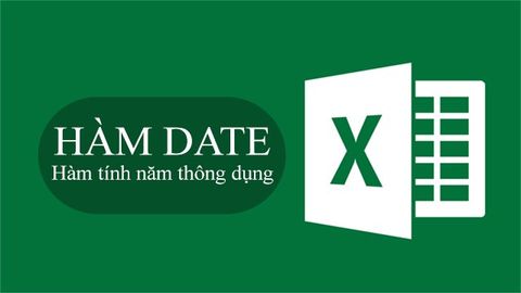 Cách sử dụng hàm DATE trong Excel tính năm đơn giản, có ví dụ dễ hiểu
