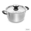 Quánh inox 3 đáy nắp kính 14 cm Fivestar Q14-3DG