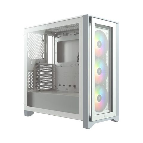 Case Corsair Icue 4000x Rgb Tempered Glass White Cc-9011205-ww