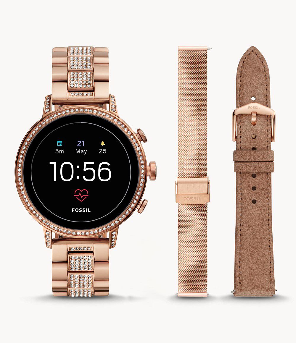 Trung tâm bảo hà nh sá»a chữa fossil gen 4 q venture hr rose gold tone s