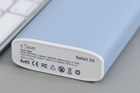 Pin sạc dự phòng 7500mah eSaver Safari 3S Đen
