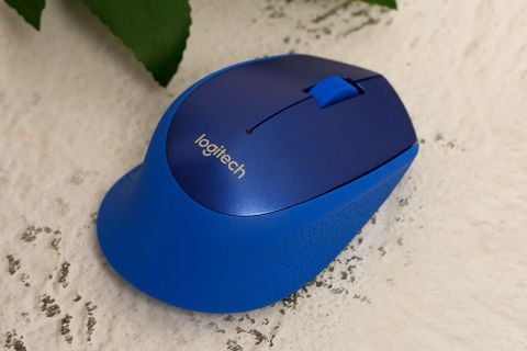 Chuột Không Dây Silent Logitech M331 Xanh