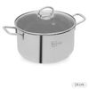 Nồi inox 3 đáy nắp inox 24 cm Fivestar FSN24-SW
