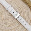 Dây da đồng hồ size 12mm Trắng L009-01-12