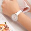 Dây da đồng hồ size 12mm Trắng L009-01-12
