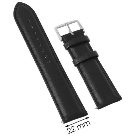 Dây da đồng hồ 22 mm đen M1100.41