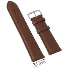  Dây da đồng hồ M1200.42 Nâu size 22 mm 