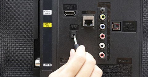 Cách nhận biết cổng kết nối trên tivi là cổng nhận (vào) hay xuất (ra)
