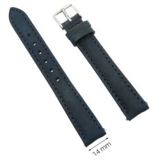  Dây da đồng hồ size 14 mm xanh dương G027 