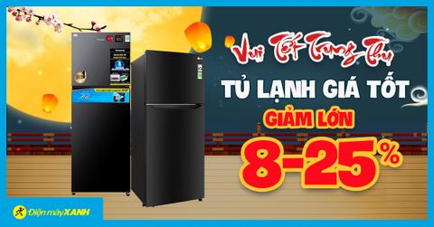 Flashsale Trung Thu - Tủ lạnh sale giá SỐC, giảm đến 25%, giá tốt có trả góp