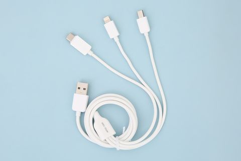 Cáp 3 đầu Lightning Type C Micro 1m AVA AP03-1000 Trắng