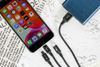 Cáp 3 đầu Lightning Type C Micro 1m Xmobile DR002 Đen