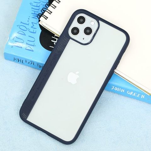Ốp lưng iPhone 11 Pro Nhựa cứng viền dẻo Pure V JM Navy