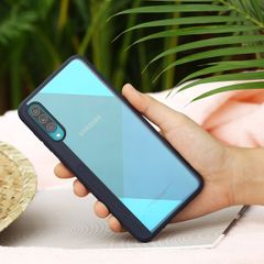  Ốp lưng Galaxy A50/A50s Nhựa cứng viền dẻo Pure V JM Xanh Navy 