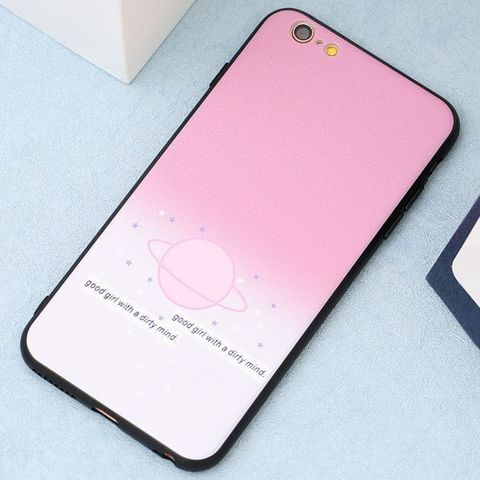 Ốp lưng iPhone 6/6S+ nhựa cứng viền dẻo TPU+PC UV OSMIA CKTG225 Hồng
