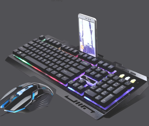 Keyboard + mouse G700 chuyên game (màu đen+có đèn)