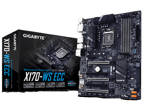 Mainboard Gigabyte X170-ws Ecc Socket Lga1151 Chipset Intel® C236