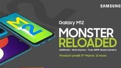  Galaxy M12 ấn định ngày ra mắt tại Ấn Độ, sẽ là smartphone Samsung giá rẻ đầu tiên được trang bị màn hình 90Hz 