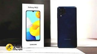 Còn chưa ra mắt nhưng Galaxy M32 đã xuất hiện rõ mồn một trong video đập hộp, tin vui là còn đủ phụ kiện nha