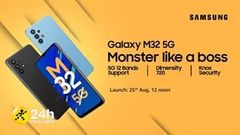  Samsung chính thức ấn định thời điểm ra mắt Galaxy M32 5G, hé lộ có chip Dimensity 720, camera 48MP và pin 5.000 mAh 
