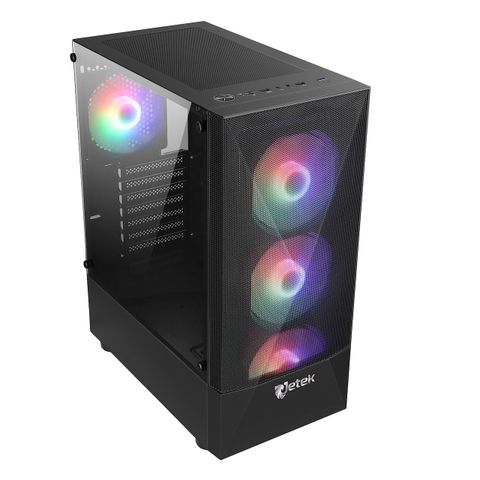 Case Jetek Game Squid R3 Black (3 Fan Rgb)
