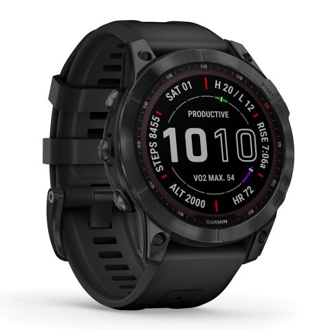 Đồng Hồ Thông Minh Gps Garmin Fenix 7 Sapphire Solar Black Dlc Titanium With Black Band